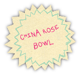 China Rose bowl